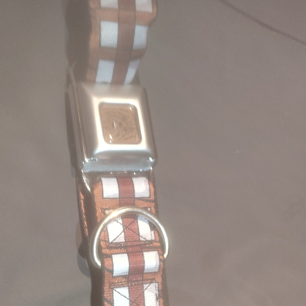 Brown and White Checkered Belt